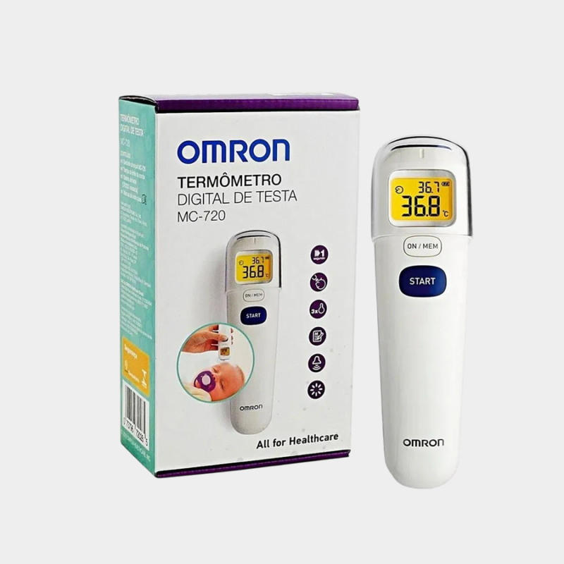 Termômetro clínico digital de testa