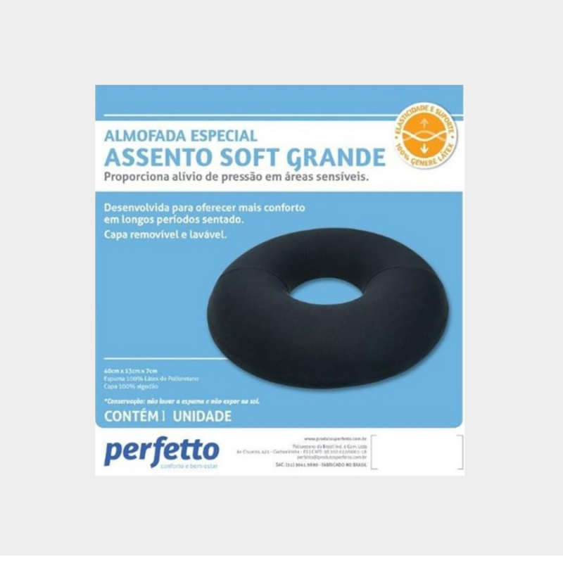 Assento soft grande, gênero látex