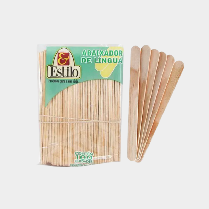 Abaixador de língua estéril