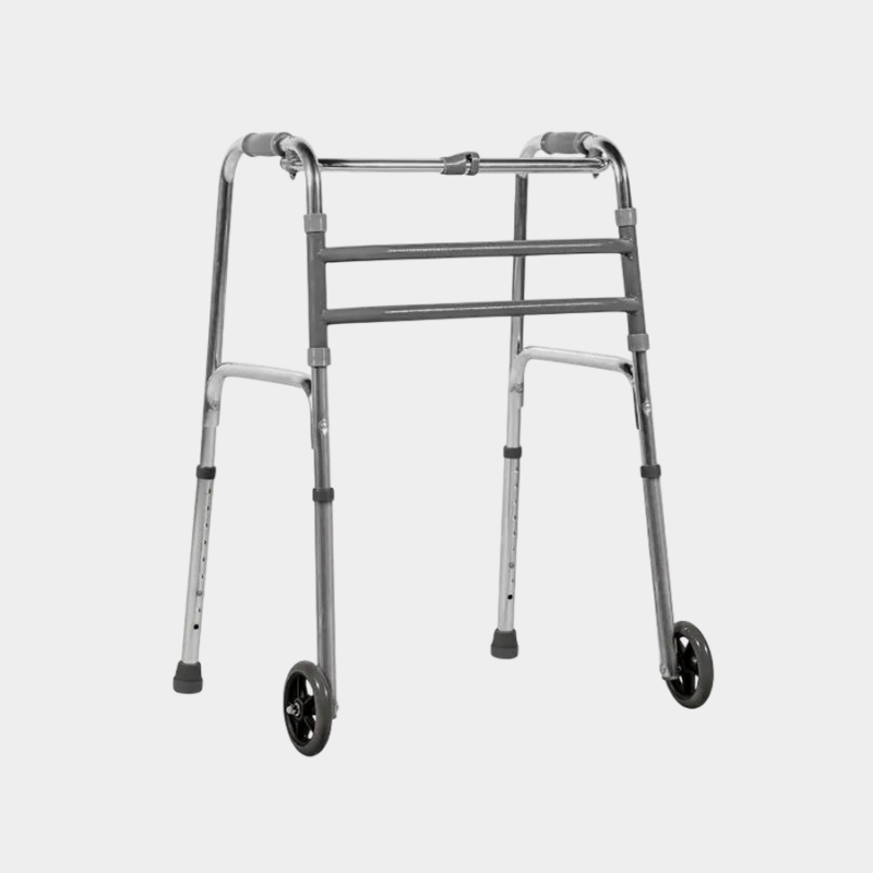 Andador alumínio c/ rodas Dellamed